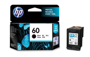 HP INK CC640WA NO.60 Black DJ D2560/F2410/F2480/F4280/D410A HP 60 Black Ink Cartridge