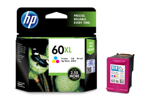 HP INK CC644WA NO.60XL Tri-colour DJ D2560/F2410/F2480/F4280 /D410A HP 60XL Tri-color Ink Cartridge