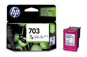 HP INK CD888AA NO.703 Tri-colour DJ K109A/K209A/K209G/K510A/D730/F735 All-in-One - HP 703 Tri-Color  (250Pages)(Advantage)